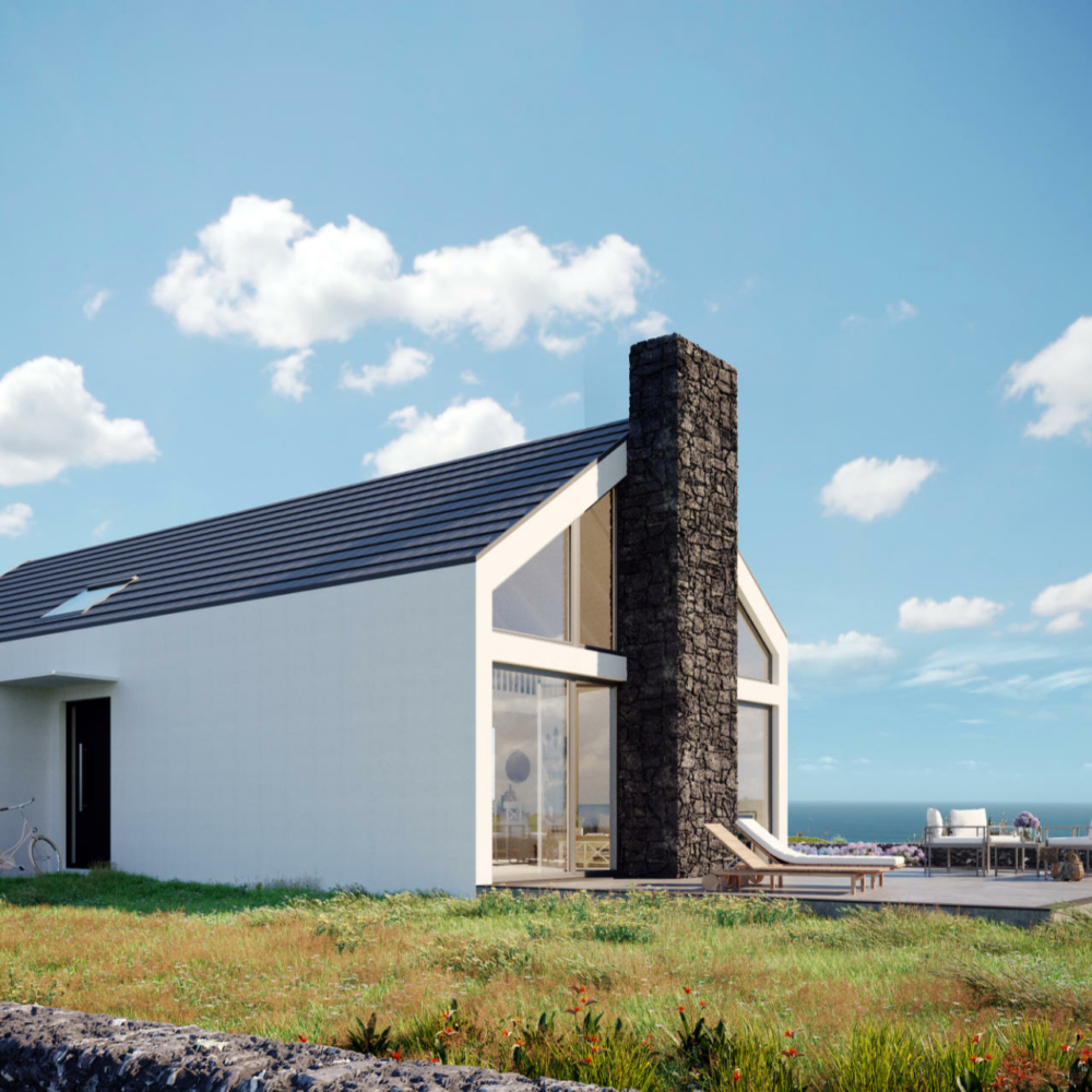 Wizualizacje architektoniczne 3d. Wizualizacje wnętrz. Dom nad morzem.